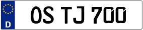 Truck License Plate